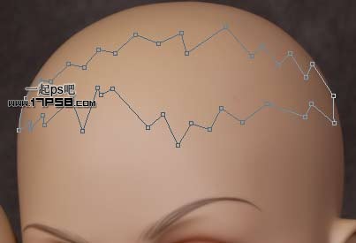 photoshop将女生模特头像制作成破裂的雕像效果教程