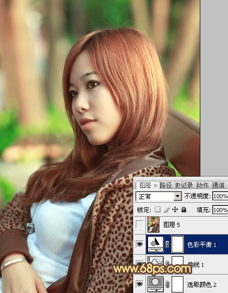 Photoshop将偏暗人物图片增加亮丽柔和的甜美淡红色效果