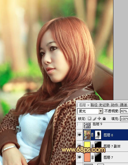 Photoshop将偏暗人物图片增加亮丽柔和的甜美淡红色效果