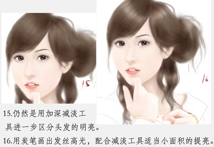 Painter与photoshop结合把美女图片转为吸引力很强的古典手绘效果