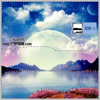 photoshop合成柔和的梦幻星云场景效果