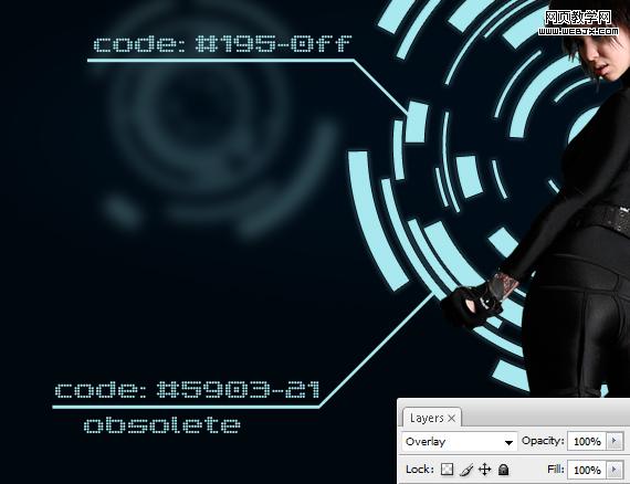 Photoshop合成绚丽的特级Tron风格插画效果