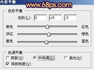 Photosho将街道人物图片打造出甜美紫褐色