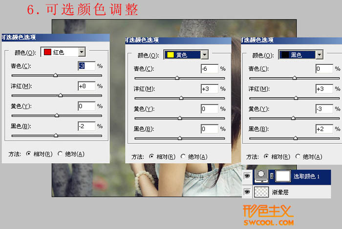 Photoshop将树林女孩图片调出怀旧的古典黄褐色