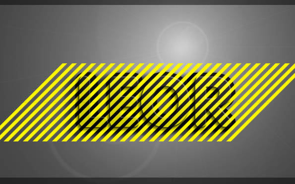 Photoshop制作出颓废的斜纹潮流字特效