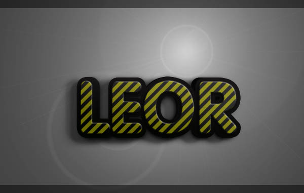 Photoshop制作出颓废的斜纹潮流字特效