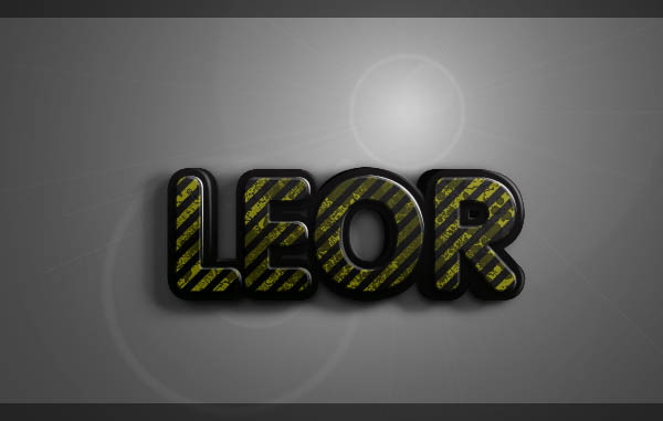 Photoshop制作出颓废的斜纹潮流字特效