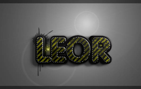 Photoshop制作出颓废的斜纹潮流字特效