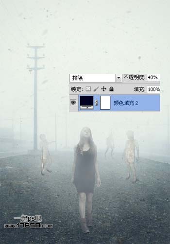 photoshop合成浓雾的寂静岭电影海报效果