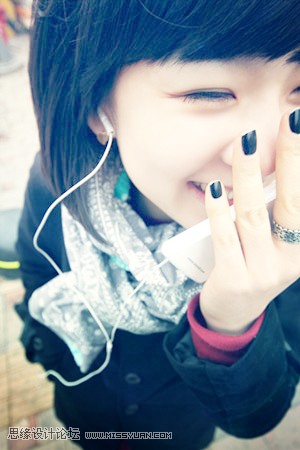 photoshop利用高光素材制作出绚丽的非主流人物图片