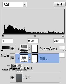 photoshop将女生图片合成动感的彩色光电效果