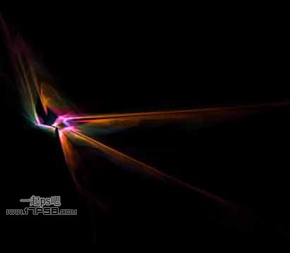 photoshop将女生图片合成动感的彩色光电效果