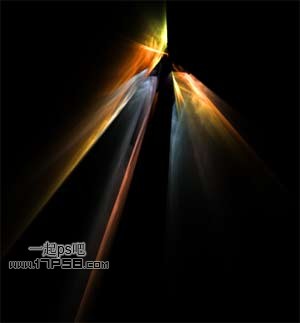 photoshop将女生图片合成动感的彩色光电效果