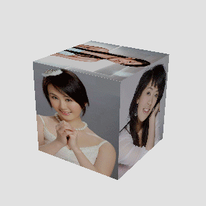photoshop利用CS5 3D工具制作旋转的美女立方体动画”