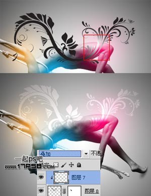 photoshop合成舞动女生壁纸效果