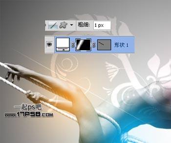 photoshop合成舞动女生壁纸效果