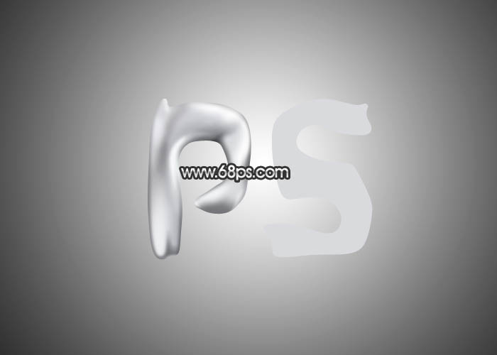 Photoshop制作表面凹凸不平的银质金属字