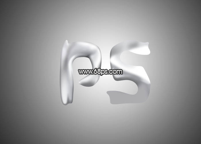 Photoshop制作表面凹凸不平的银质金属字