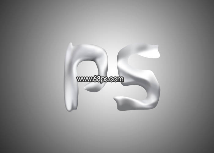 Photoshop制作表面凹凸不平的银质金属字