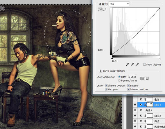 photoshop将人物与古堡合成逼真完美的效果