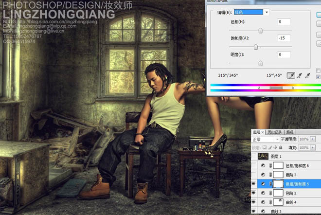 photoshop将人物与古堡合成逼真完美的效果