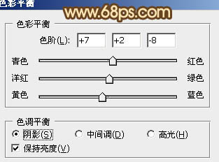Photoshop将树林女生图片调成淡淡的橙色调