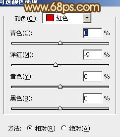 Photoshop将树林女生图片调成淡淡的橙色调