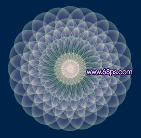 Photoshop变形工具打造漂亮的彩带花朵