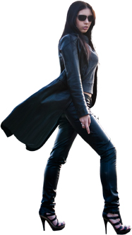 photoshop合成战火中超酷的女刀客效果