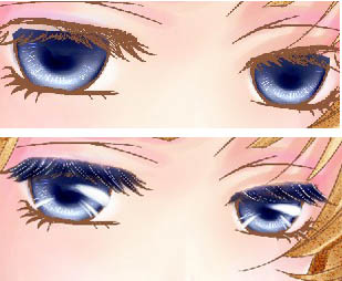 photoshop鼠绘清爽的卡通女生插画效果