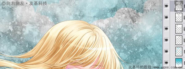 photoshop鼠绘清爽的卡通女生插画效果