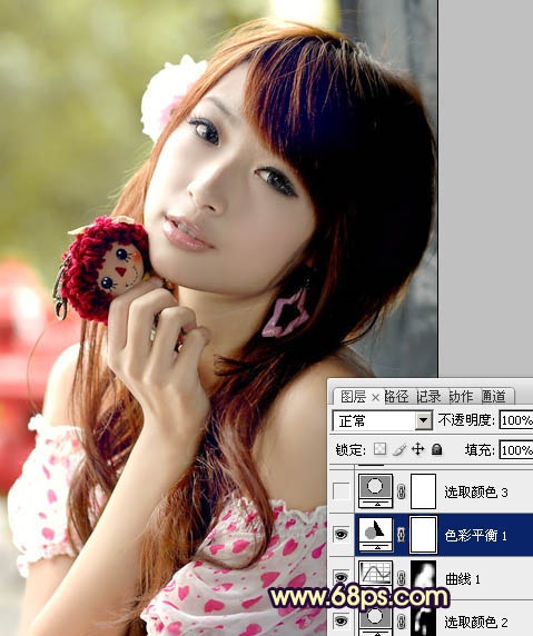 Photoshop为逆光美女图片增加甜美的淡黄色效果