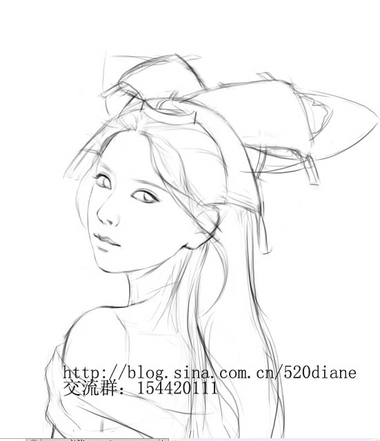 photoshop 鼠绘神话电影角色小倩