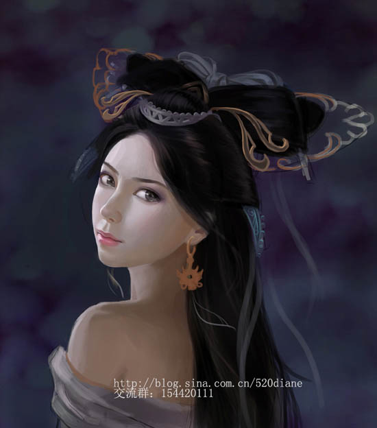 photoshop 鼠绘神话电影角色小倩