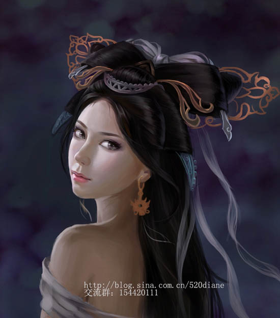 photoshop 鼠绘神话电影角色小倩