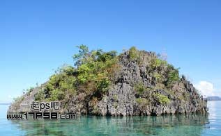 photoshop合成制作海龟岛&shy;自然场景