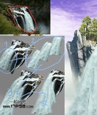 photoshop合成浪漫奇幻山谷仙境美女效果