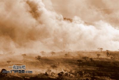 photoshop合成浪漫奇幻山谷仙境美女效果