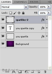Photoshop绘制出漂亮的紫色烟花文字特效