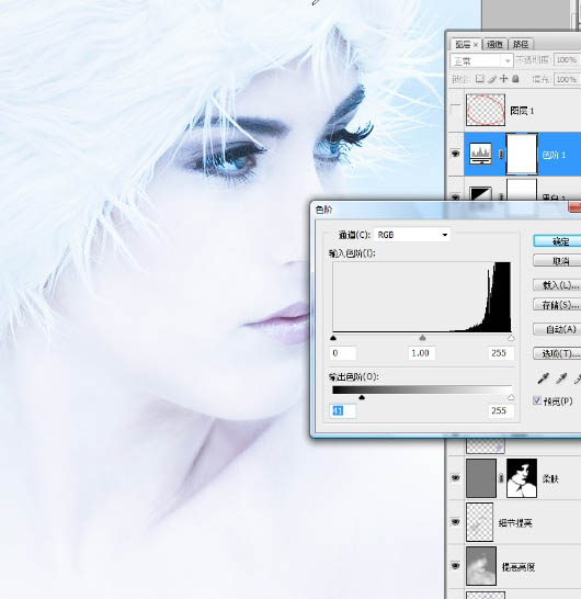 Photoshop打造超经典的粉蓝色水晶人像效果