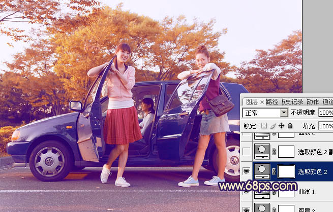 Photoshop制作漂亮的橙紫色逆光图片