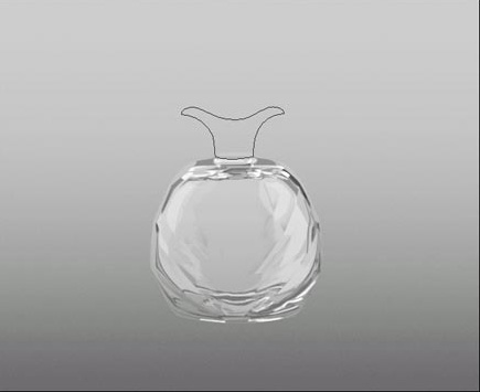 photoshop制作出精致的海蓝色玻璃香水瓶