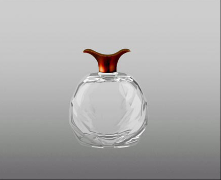 photoshop制作出精致的海蓝色玻璃香水瓶