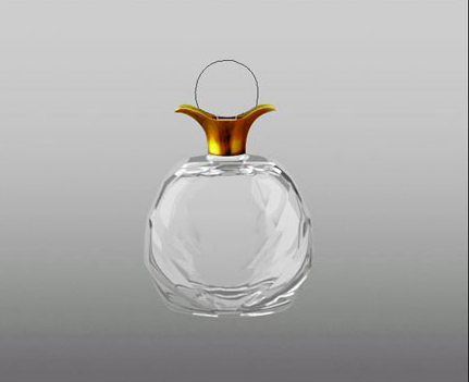 photoshop制作出精致的海蓝色玻璃香水瓶