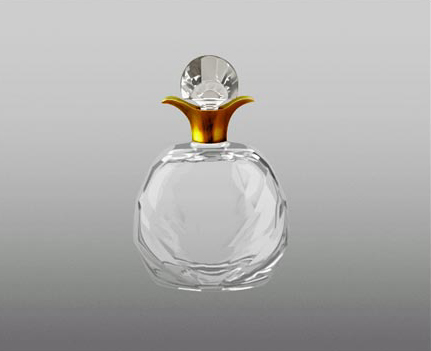 photoshop制作出精致的海蓝色玻璃香水瓶