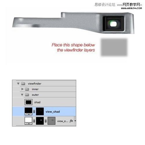 Photoshop创建富士X100相机图标的制作教程