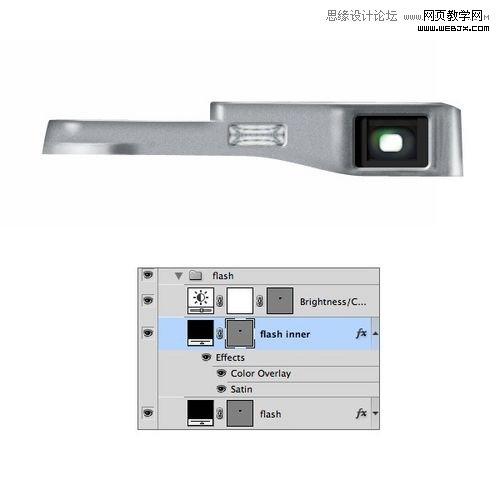 Photoshop创建富士X100相机图标的制作教程
