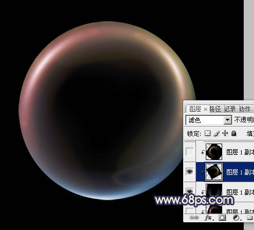 ps利用滤镜制作漂亮的彩色泡泡