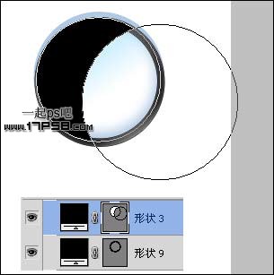 photoshop利用路径及图层样式制作出逼真精致的放大镜