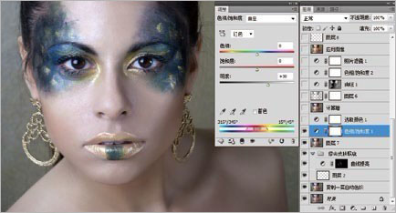 photoshop为彩妆人像图片作后期美化处理